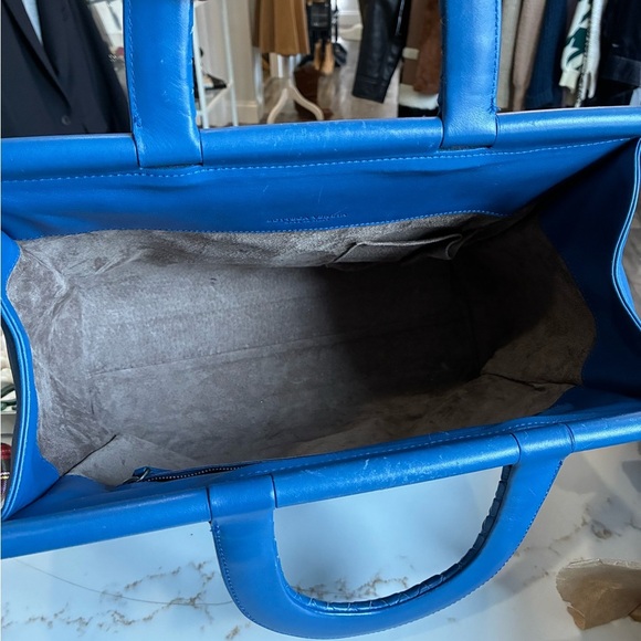 Bottega Veneta blue satchel bag - Picture 2 of 10